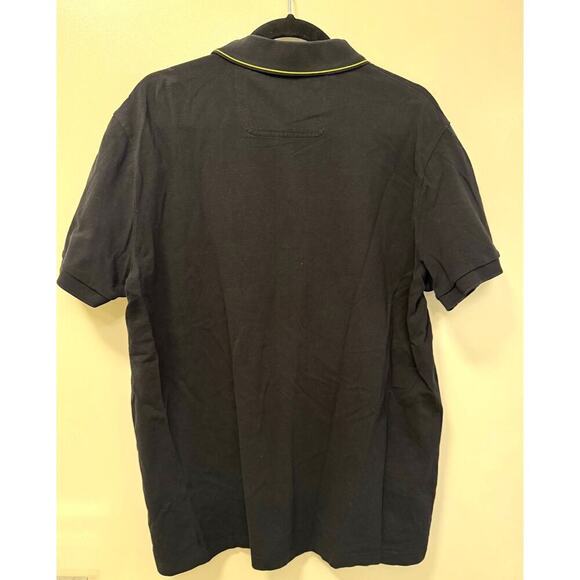 BOSS Hugo Boss Black Cotton Pique Slim Fit Polo Shirt Lime Green Accent XXL - Picture 4 of 7